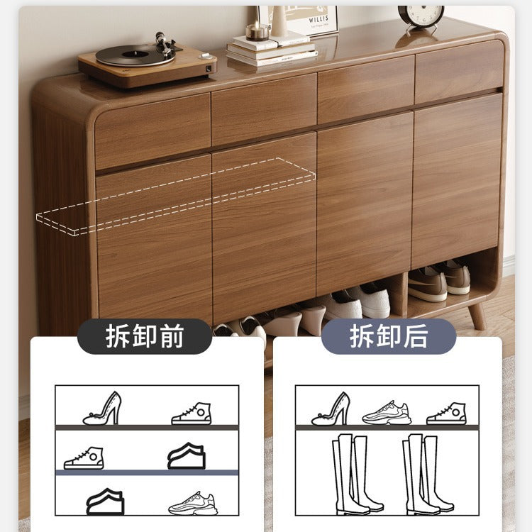 Large capacity shoe cabinet for home use - entryway, hallway, and outdoor console table all-in-one storage - new shoe rack