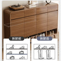 Large capacity shoe cabinet for home use - entryway, hallway, and outdoor console table all-in-one storage - new shoe rack