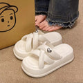 Eva new women's slippers - casual, versatile, trendy, high-end, outdoor wear, non-slip, soft sole, height increasing, thick sole ladies' sandals