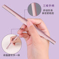 2-piece straight-handle double-ended eyebrow razor set - women's stainless steel eyebrow shaping kit - portable eyebrow grooming tool set