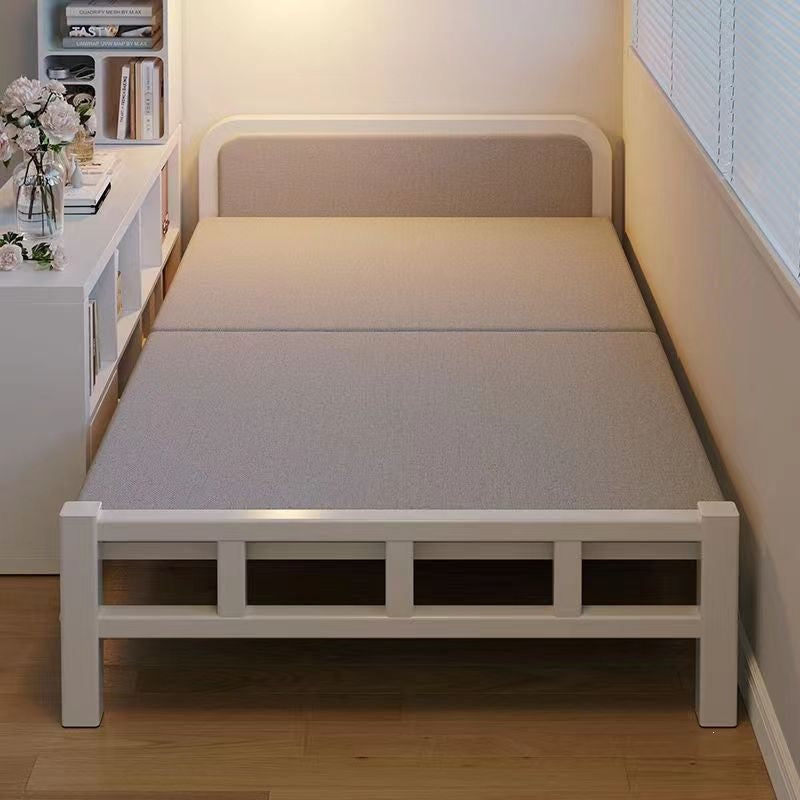 Folding bed single bedfor home rental hard bed adult dormitory simple bed portable iron bed companion bed extra bed