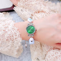 Jewelry pearl strap watch new design black technology internet celebrity stylish creative quartz watch quartz women's watch