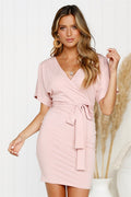 cross-border  new arrival: sexy backless tie-up bodycon dress - spring/summer collection - in stock