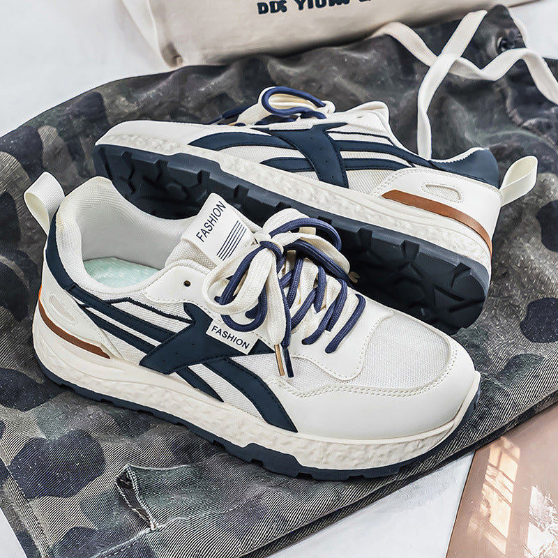 Men's spring 2026 new lightweight soft sole casual shoes - shock absorbing athletic sneakers - versatile trendy shoes for students