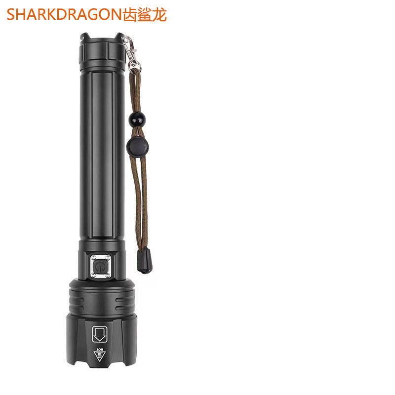 Hot Sale XHP70 Strong Light Flashlight USB Charging Outdoor Zoom Power Display LED Flashlight
