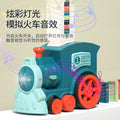 Domino electric train automatic building block dispenser - fun & educational toy for kids - popular cross-border toy