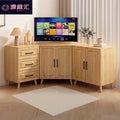 Corner cabinet multifunctional triangular tv stand minimalist creative storage cabinet european light luxury tv cabinet storage unit