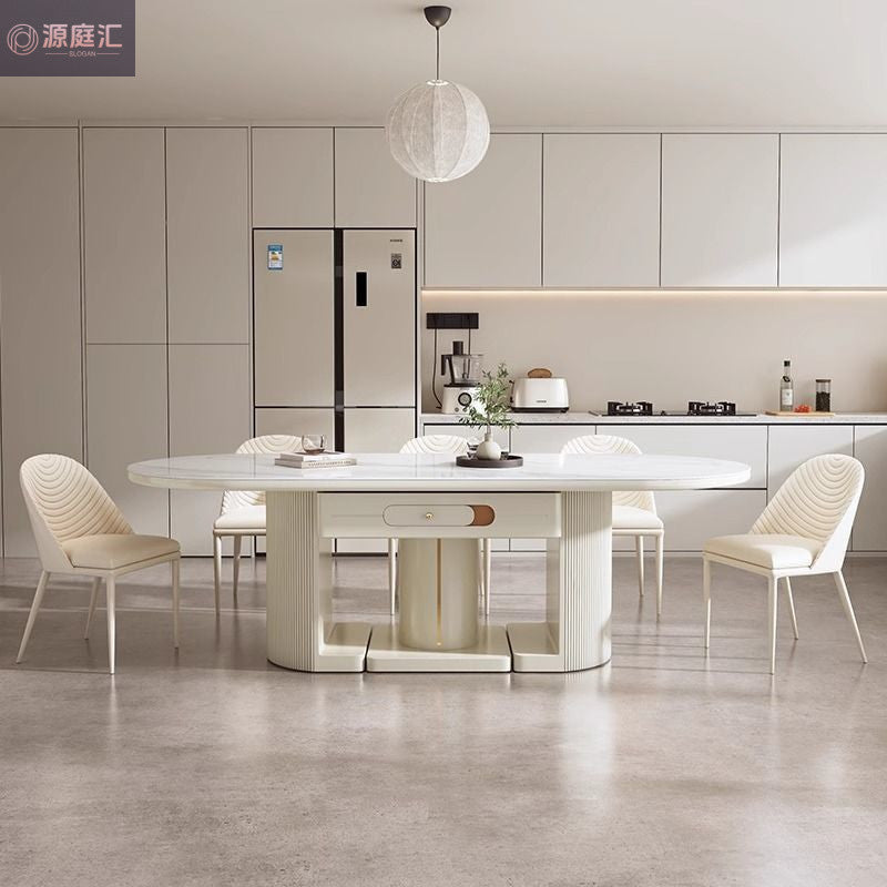 Fully automatic mahjong table & dining table combo - modern minimalist rock slab design for home use - multifunctional mahjong machine for dining room and living room