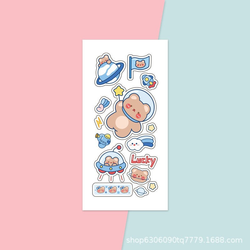 Cute stickers - korean style cartoon ins stickers for kids, journaling, book cover sealing, scrapbooking, and goo card decoration