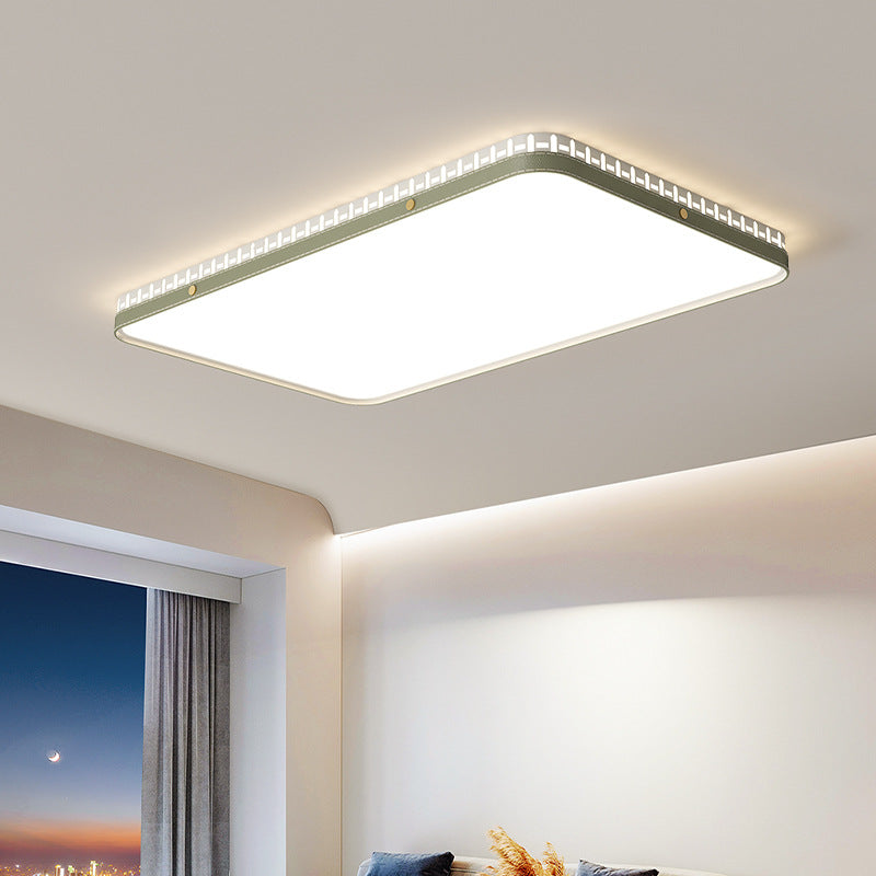 Living room ceiling light 2025 new modern simple atmosphere cream wind eye protection three rooms two halls whole house lighting package