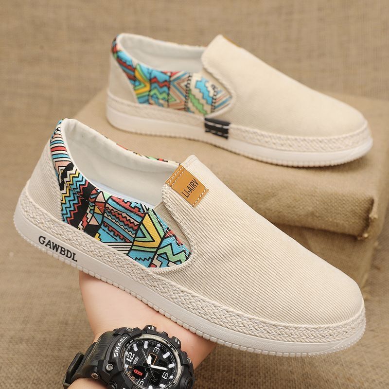 Winter old beijing cloth shoes men 2025 new arrival sports casual canvas shoes men's thousand layer bottom fisherman's slip-on