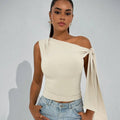 summer new arrivals: european and american fashion street style slim-fit tie-up sleeveless top for women