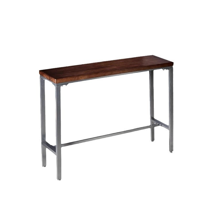 Bar table Solid wood against the wall Balcony Leisure wine Bar cafe Dessert milk tea shop Commercial high table and chair combination