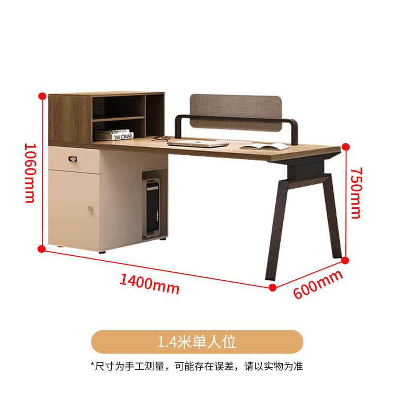 Saint li office desk and chair set - minimalist modern office desk for staff workstations, employee seating, and finance staff desks