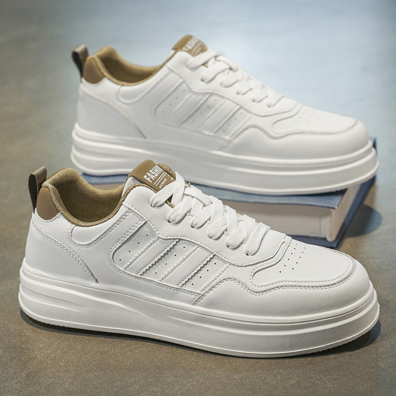 Men's shoes 2025 new winter breathable versatile casual skate shoes trendy athletic shoes high-end white sneakers student shoes