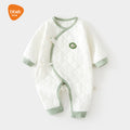 Babibele quilted romper - lightweight cotton bodysuit for newborns, seamless design, pure cotton butterfly romper, crawling suit, infant and toddler clothing