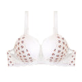 Fashion cross-border plus size plus size bra printinglace push-up push-up large breasts show small women's large breasts intimates