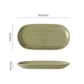 Vintage chic ceramic oval fish plate - perfect for restaurants, hotels, and home use. featuring a textured, rectangular design ideal for steamed fish, sushi, and elegant plating