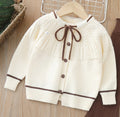 Dropshipping girls' knitted sweater two-piece set -  autumn/winter new collection - baby girl pants set