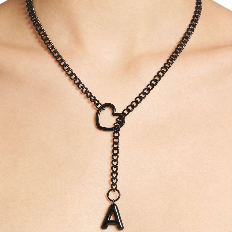 2026 cross-border hot-selling new arrival: heart & geometric titanium steel necklace - minimalist, versatile, street style women's necklace