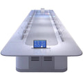 Painted conference table, intelligent adjustable paperless office table, large multi-functional bar table, conference room table and chair combination