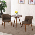 Nordic faux solid wood dining table and chair set - modern minimalist, small apartment friendly, creative casual round table with milk tea shop chairs