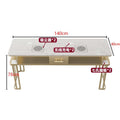Widened 45cm marble nail table and chair set - special offer! economical single/double, light luxury, multi-functional, odorless, carbon steel with baked enamel finish