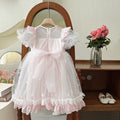 Girls' elsa dress -  summer new arrival - baby girl bow princess dress - children's first birthday gown - tutu skirt