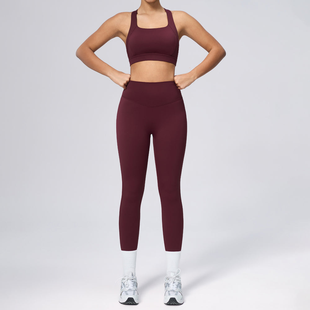 new women's activewear set - stretchy, breathable workout outfit - cloud-like running & yoga set