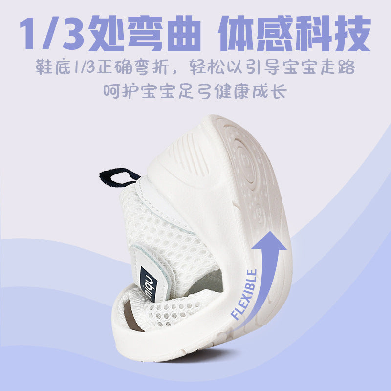 Baby sandals for boys, summer first walker shoes, 0-1-2 years old infant anti-slip soft sole mesh shoes for babies and toddlers, baby girl shoes