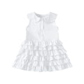 Girls' summer dress: new sweet princess style for baby girls, stylish doll collar cake dress, children's sundress