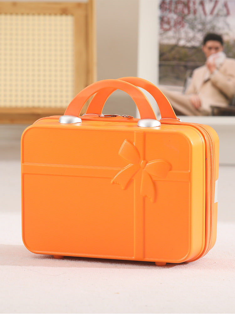 14-Inch gift suitcase, small zipper suitcase, light cosmetic case, manufacturer wholesale, high-end gift box, simple