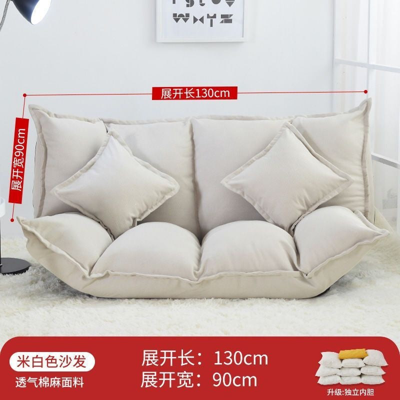 Lazy sofa popular tatami floor bedroom single and double small apartment foldable rental room japanese style bed dual-use