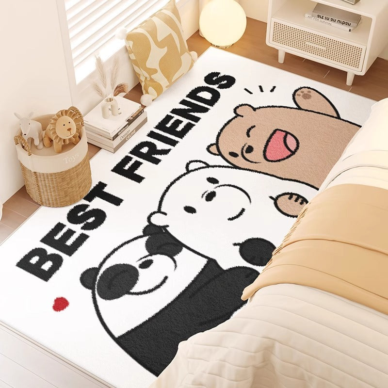 Carpet bedroom bedside blanket kids room cartoon new arrival room bedside cute thickened bed floor mat
