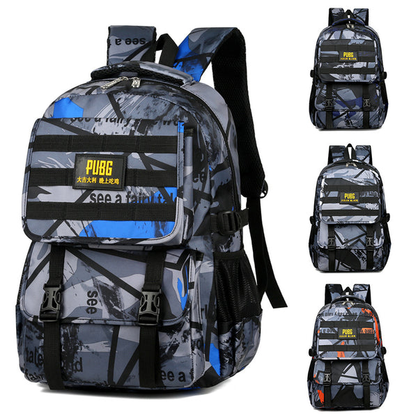 Wholesale new schoolbag male junior high school student fashion trend lightweight burden reduction third-level camouflage chicken backpack