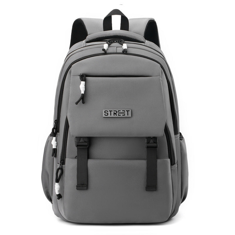 New backpack, large-capacity business computer bag, travel bag, fashionable, simple and practical, junior high school student schoolbag
