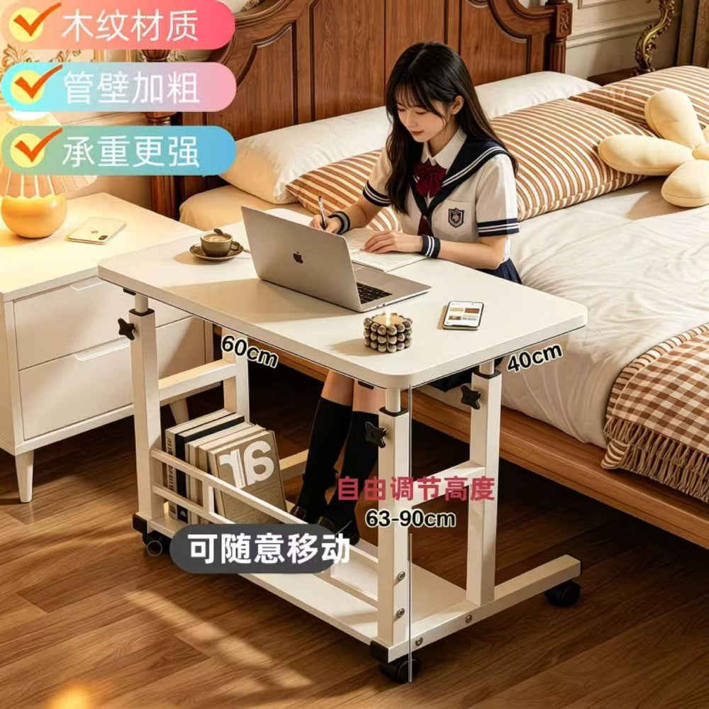 Bedside table movablelift computer desk bedroom for home simple student writing desk dormitory bedside desk
