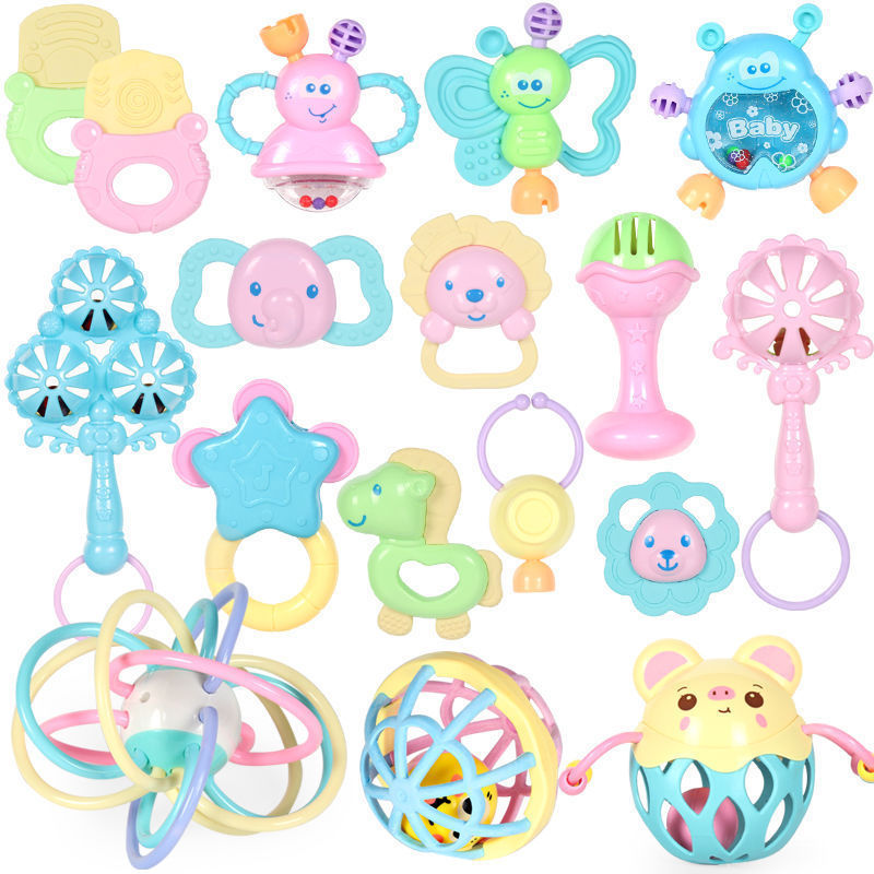 Cross-border export of 0-1 year old baby toys, toothpaste, rattle, grasp, gnaw, puzzle, early education, newborn babies