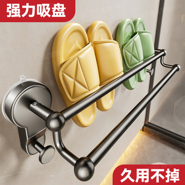 Suction cup Multifunctional slipper rack Bathroom non-punching Toilet rack Shoes drain storage Toilet wall rack