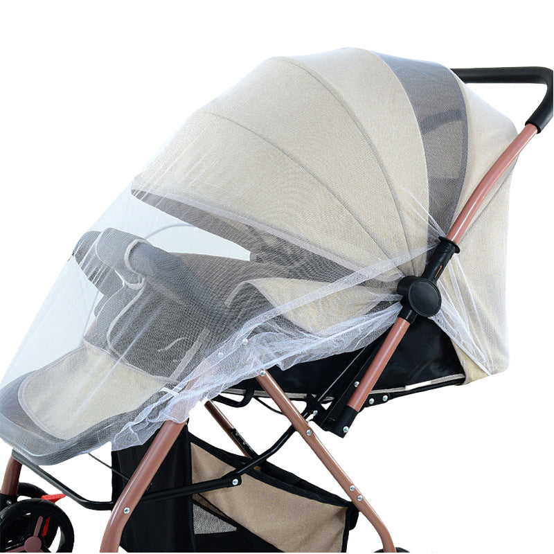 Universal full coverage stroller mosquito net - sunshade, windproof, mesh screen, and anti-mosquito protection for baby carriages