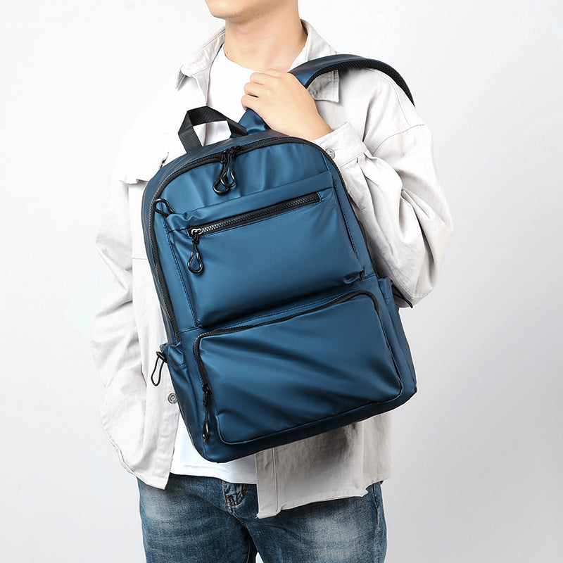 New simple casual computer bag, college student trendy brand schoolbag, backpack, large-capacity outdoor travel bag