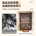 Household steel shoe cabinet, entrance door, large-capacity storage shoe cabinet, floor-standing multi-layer dust-proof shoe rack, rental house