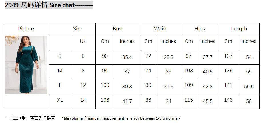 supply flannel embossed round neck handmade beaded lantern sleeves silmfashiondress special price