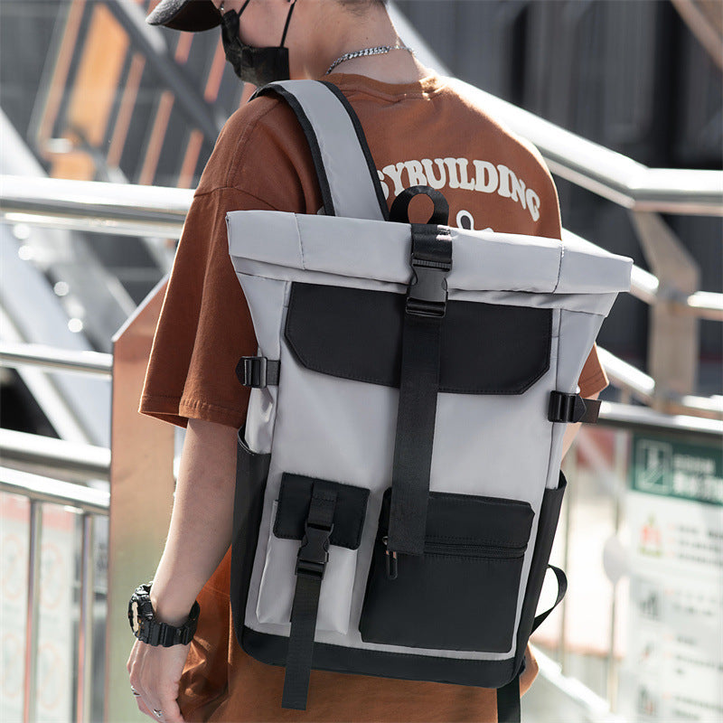 Cross-border backpack business men's multi-functional large-capacity simple fashion Korean version commuter student casual backpack