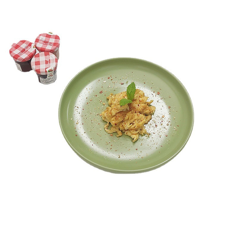 Scandinavianins style casualpure colorfor home breakfast plate, high-looking ceramic steak plate, dessert plate, pasta plate