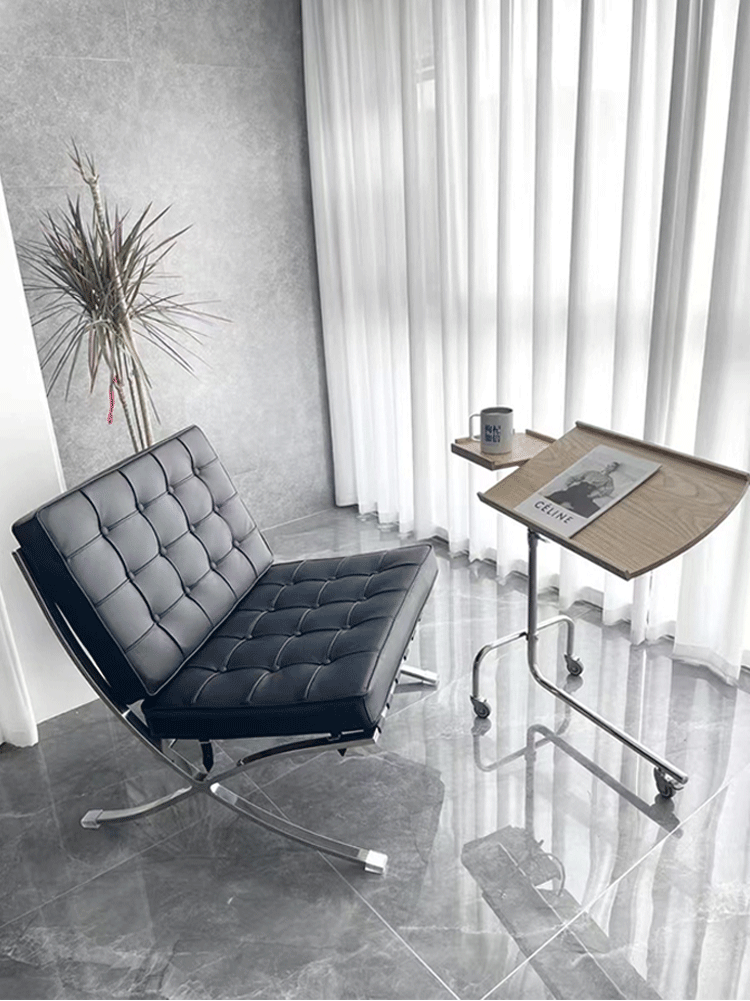 Barcelona chair barcelona chair genuine leather single sofa casual designer lazy casual chair