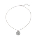 Wholesale couple necklaces: european and american cross-border fashion, minimalist round cartoon pendant, women's trendy and unique jewelry necklaces