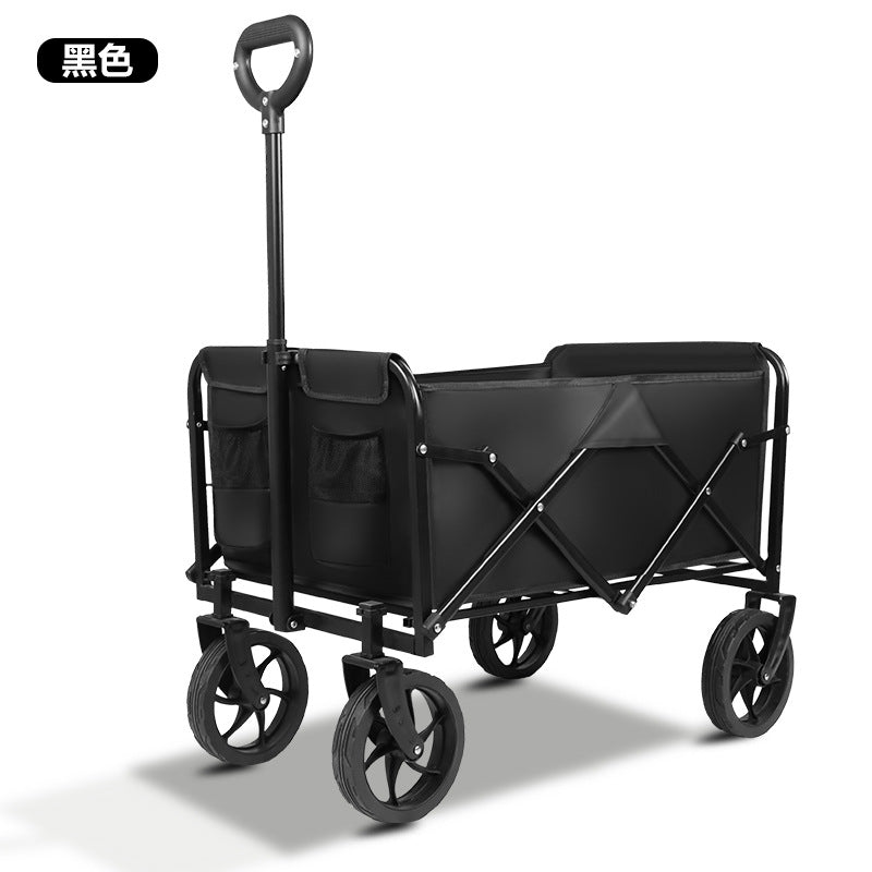 Camping cart push-pull all-in-one kids reclining outdoor foldable picnic camp cart camping trailer stall large