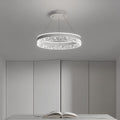 Modern nordic light luxury ring crystal chandelier - factory direct for living room, dining room, and bedroom