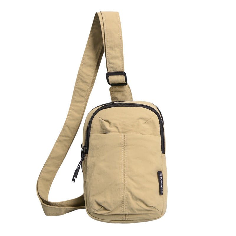 Small breast bag men's simple mini small satchel men's summer casual mobile phone bag carry-on bag men's messenger bag women